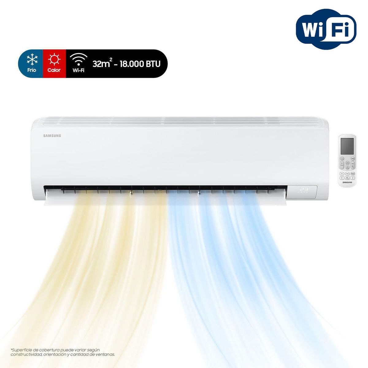 SAMSUNG - Aire Acondicionado Split Wind Inverter 18000 BTU