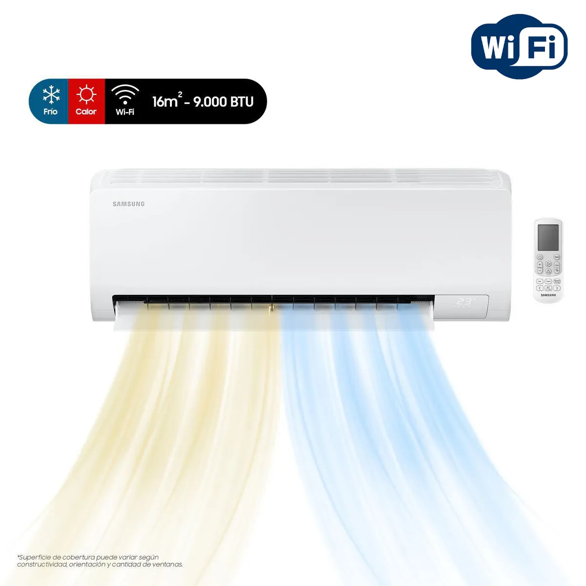SAMSUNG - Aire Acondicionado Split Wind Inverter 9000 BTU