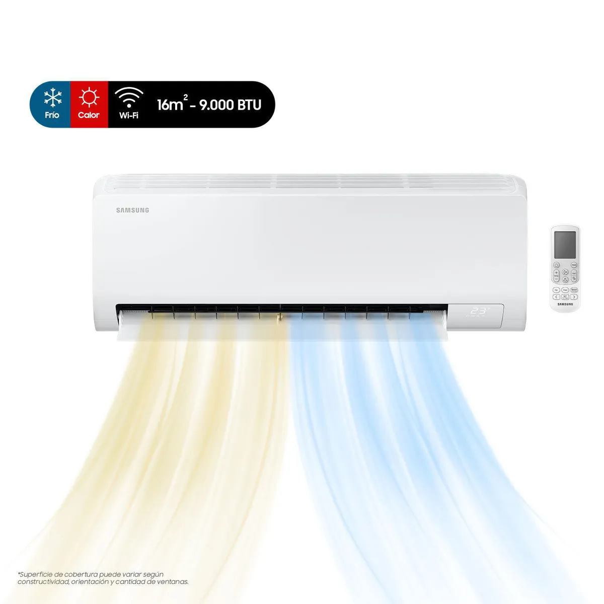 SAMSUNG - Aire Acondicionado Split Wind Inverter 9000 BTU