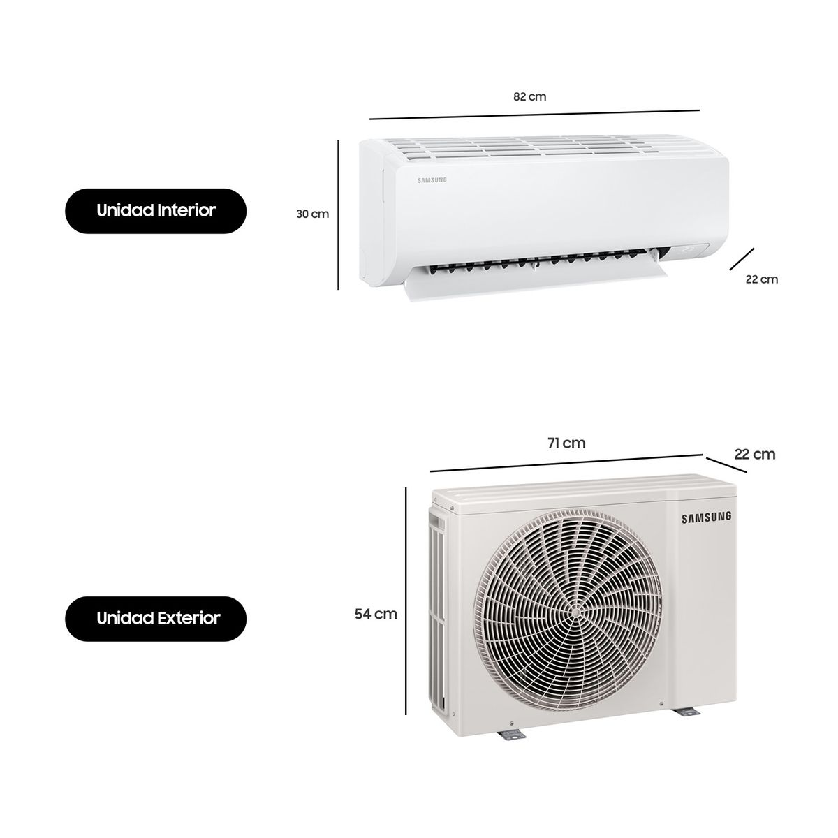 SAMSUNG - Aire Acondicionado Split Wind Inverter 9000 BTU