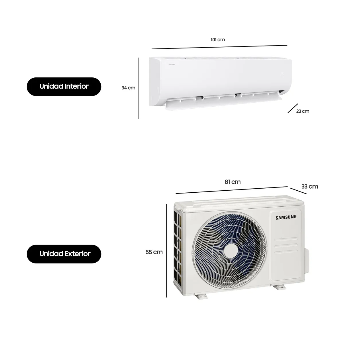 SAMSUNG - Aire Acondicionado Split Inverter 24000 BTU