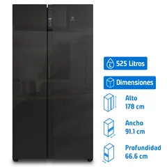 MIDEA Refrigerador 2 Puertas Side by Side No Frost 592 Litros