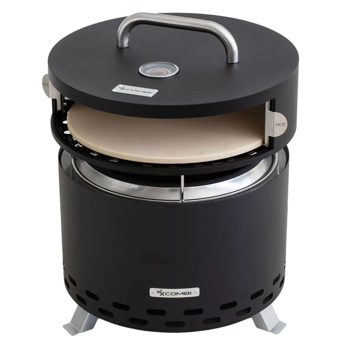 COMBI - Fogón Pellet/leña EP41 Negro