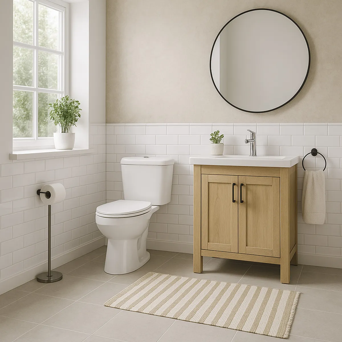 KLIPEN - WC Toilet Two piece a Piso 30,5 cm 9 Litros New Vita Blanco