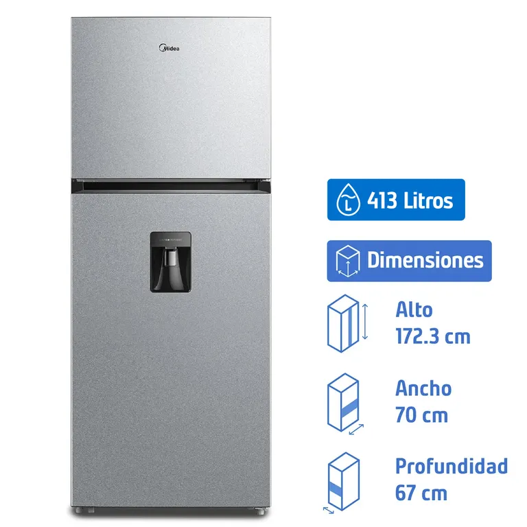 Refrigerador Top Freezer No Frost 407 Litros Inox MDRT580MTE50IN