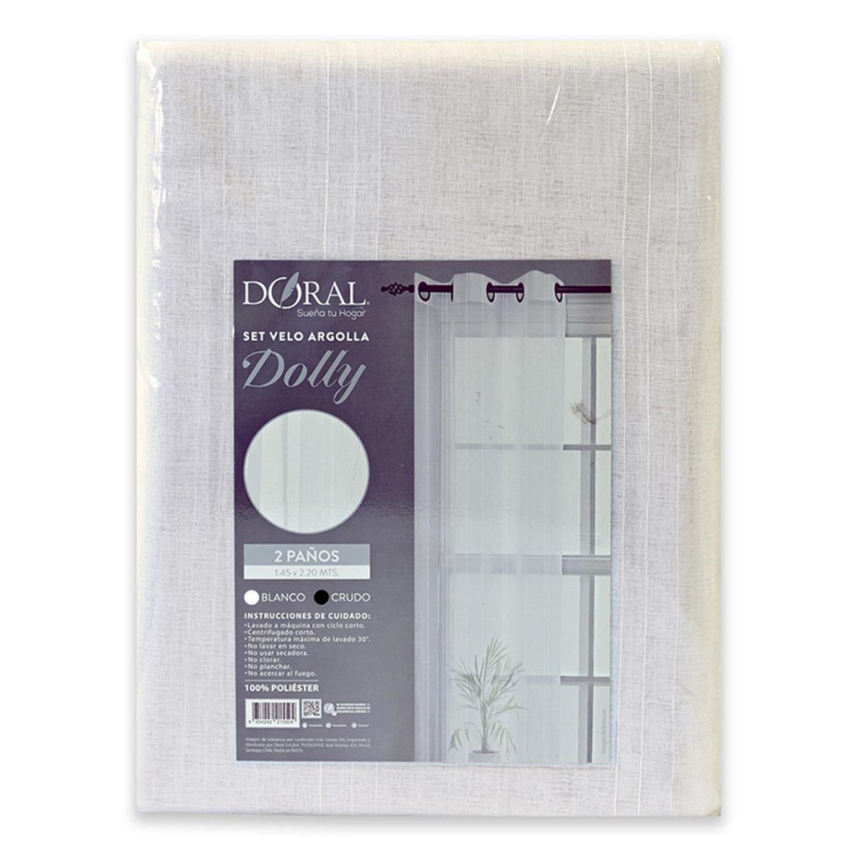 DORAL - Juego de Velos De velo 145x220 cm Crudo