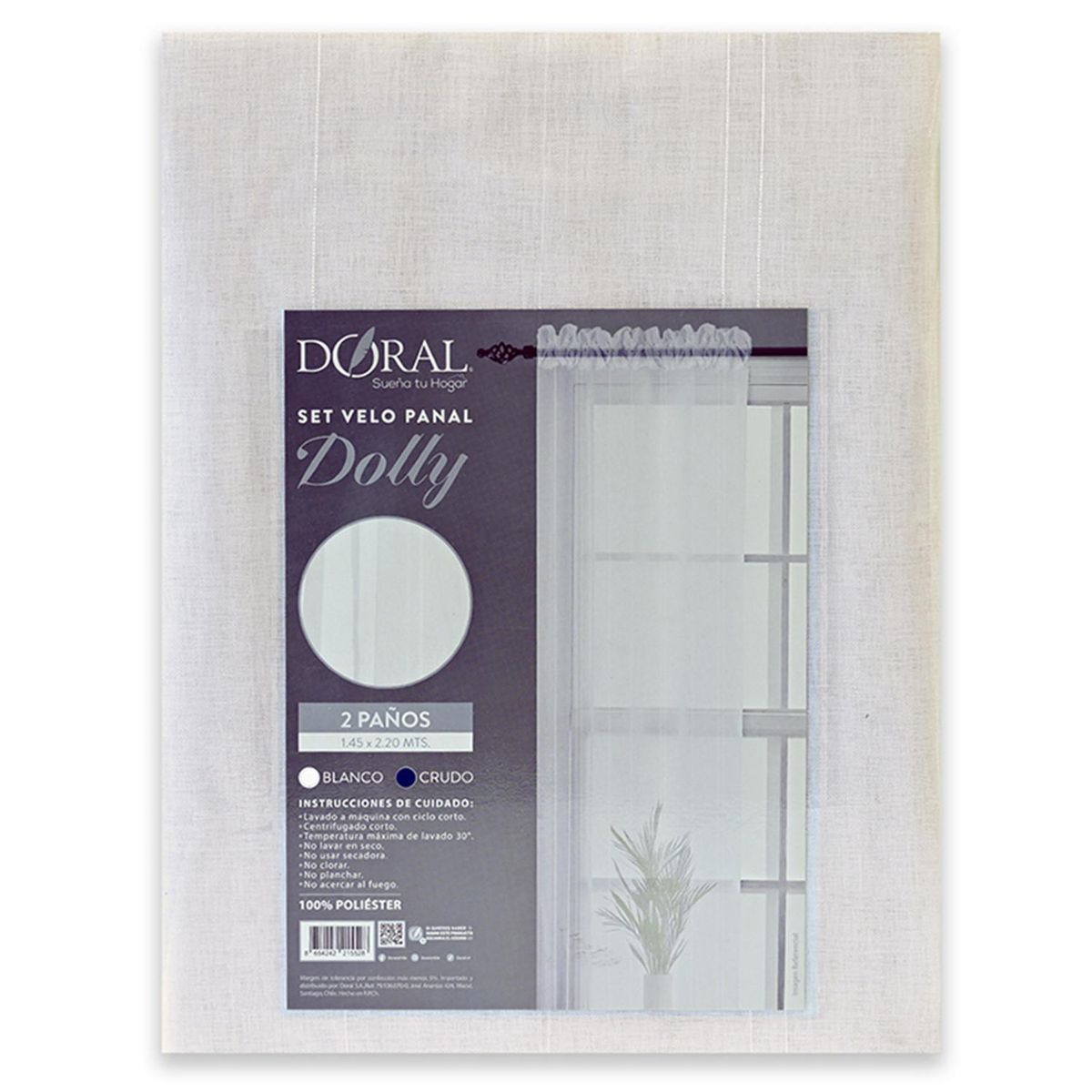 DORAL - Juego De velo 145x220 cm Crudo