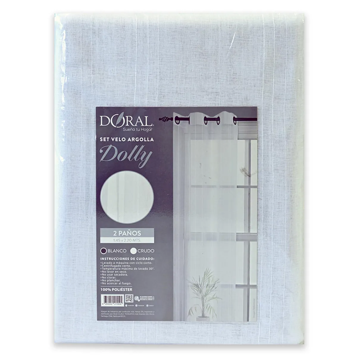 DORAL - Juego De velo 145x220 cm Blanco