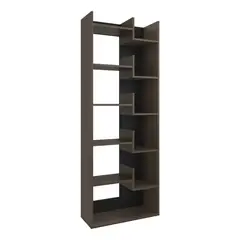 TUHOME - Biblioteca Melamina 10 Nivel(es) 60.1x162x25.2 cm Milan y wengue