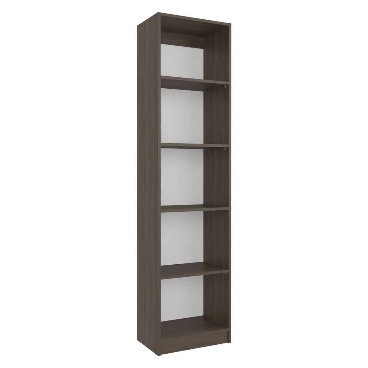 TUHOME - Biblioteca Estante Home E2 Melamina 4 Nivel(es) 45x180.6x29.9 cm Milan y blanco
