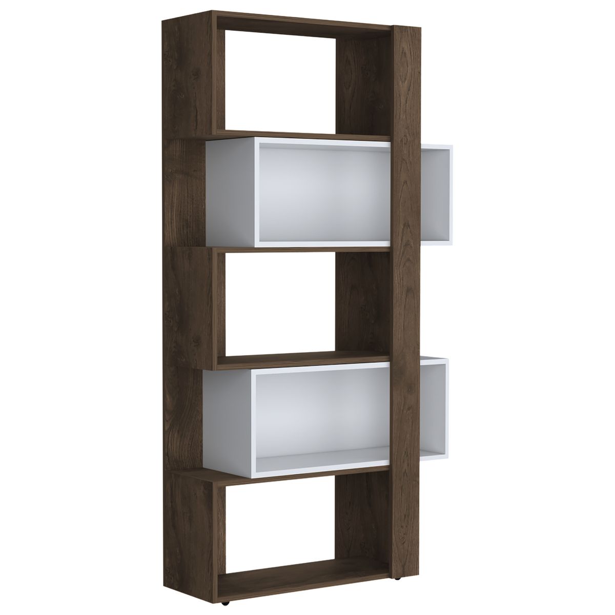 TUHOME - Biblioteca Melamina 4 Nivel(es) 70.2x161.5x28.6 cm Bellota / blanco