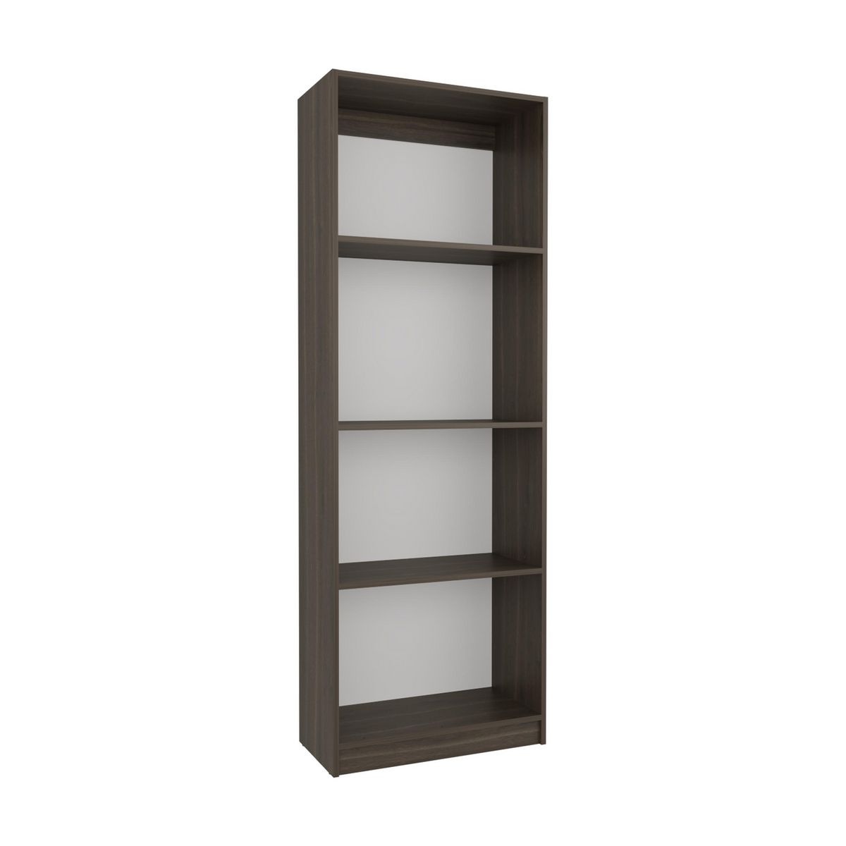TUHOME - Biblioteca Melamina 3 Nivel(es) 62.8x180.6x29.9 cm Milan y blanco