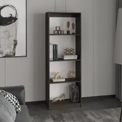 TUHOME - Biblioteca Melamina 3 Nivel(es) 62.8x180.6x29.9 cm Milan y blanco