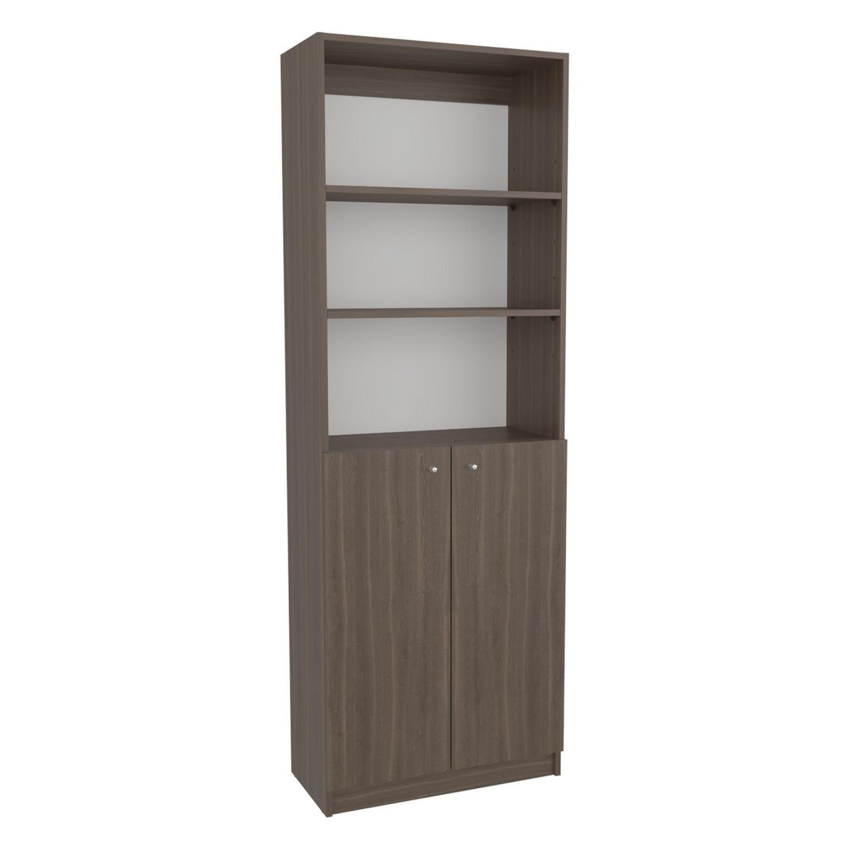 TUHOME - Biblioteca Melamina 4 Nivel(es) 62.9x180.6x31.4 cm Milan y blanco
