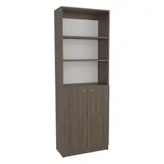 TUHOME - Biblioteca Melamina 4 Nivel(es) 62.9x180.6x31.4 cm Milan y blanco