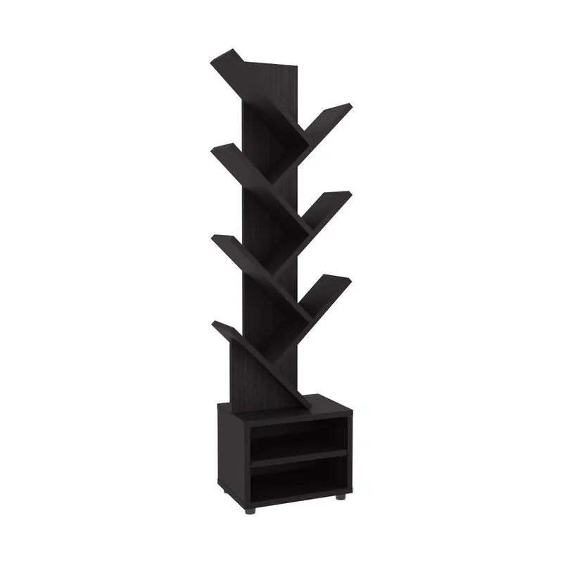 TUHOME - Librero Melamina 8 Nivel(es) 30.5x116.1x21 cm Wengue