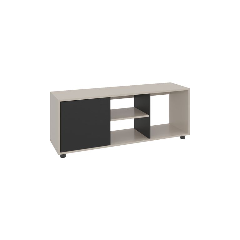 TUHOME Rack TV 50 " Adel Capri y wengue 120.3x46.7x34.9 cm