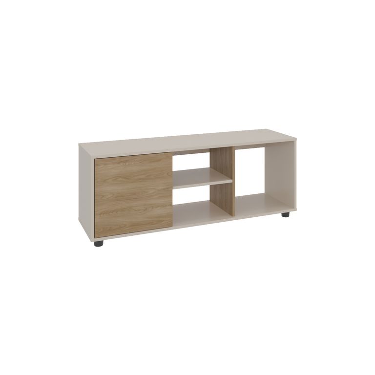 TUHOME Rack TV 50 " Adel Capri y fresno Europeo 120.3x46.7x34.9 cm