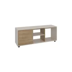 TUHOME - Rack TV 50 " Adel Capri y fresno Europeo 120.3x46.7x34.9 cm
