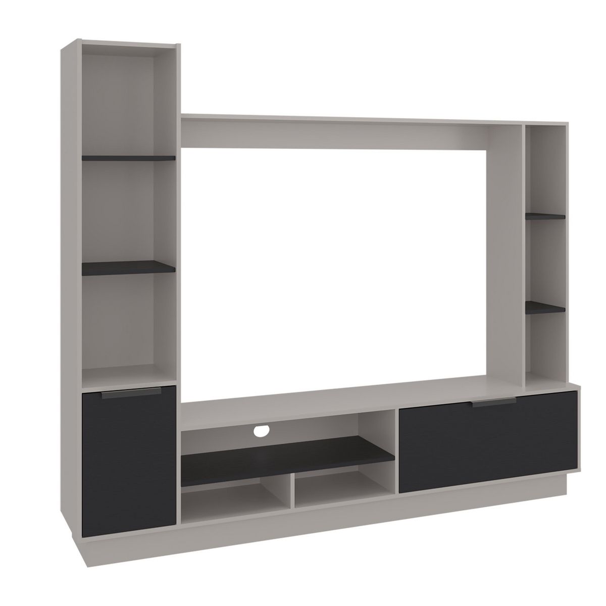 TUHOME - Estante TV 60 " Marsella Capri y wengue 202x176.8x35 cm