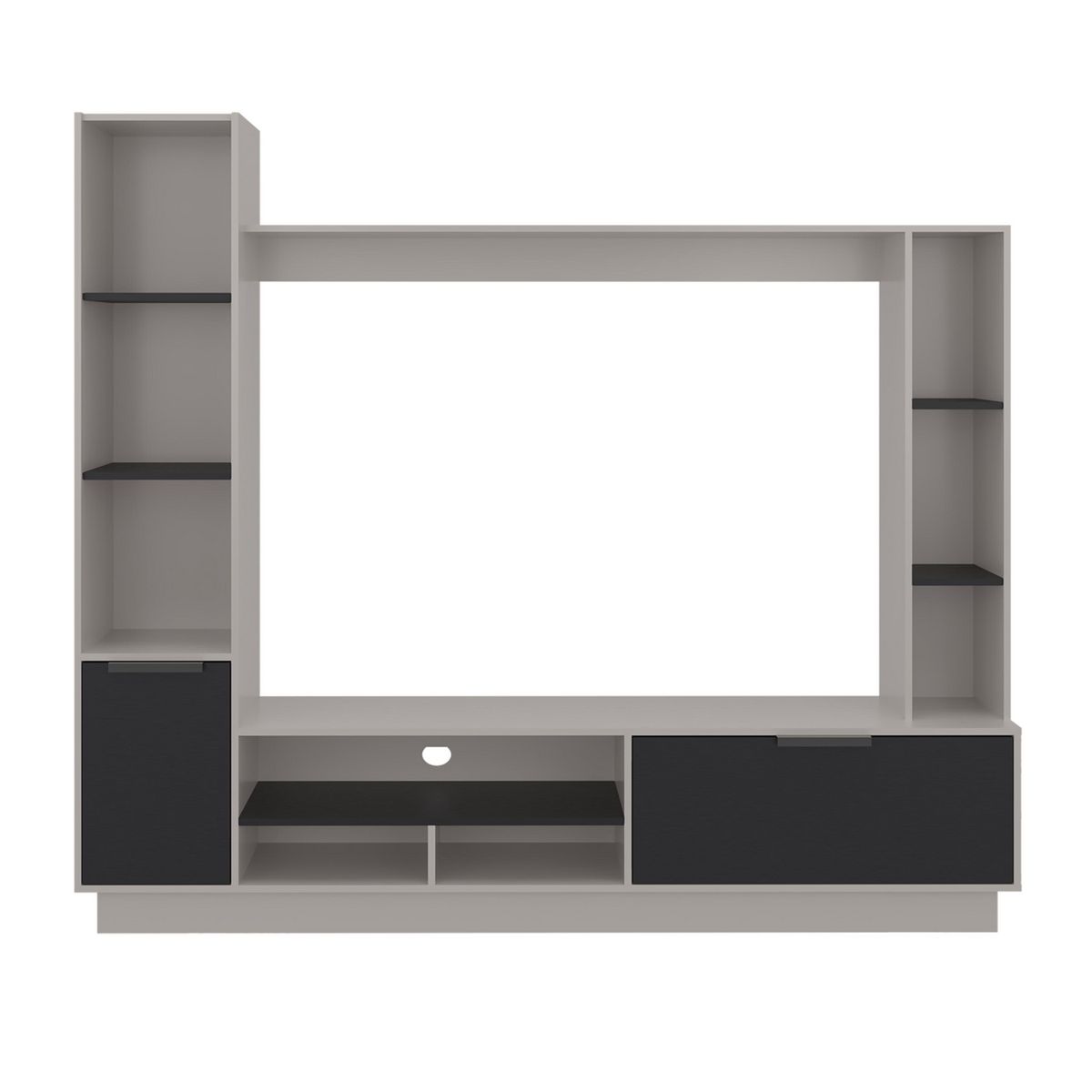 TUHOME - Estante TV 60 " Marsella Capri y wengue 202x176.8x35 cm