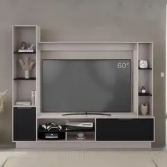 TUHOME - Estante TV 60 " Marsella Capri y wengue 202x176.8x35 cm