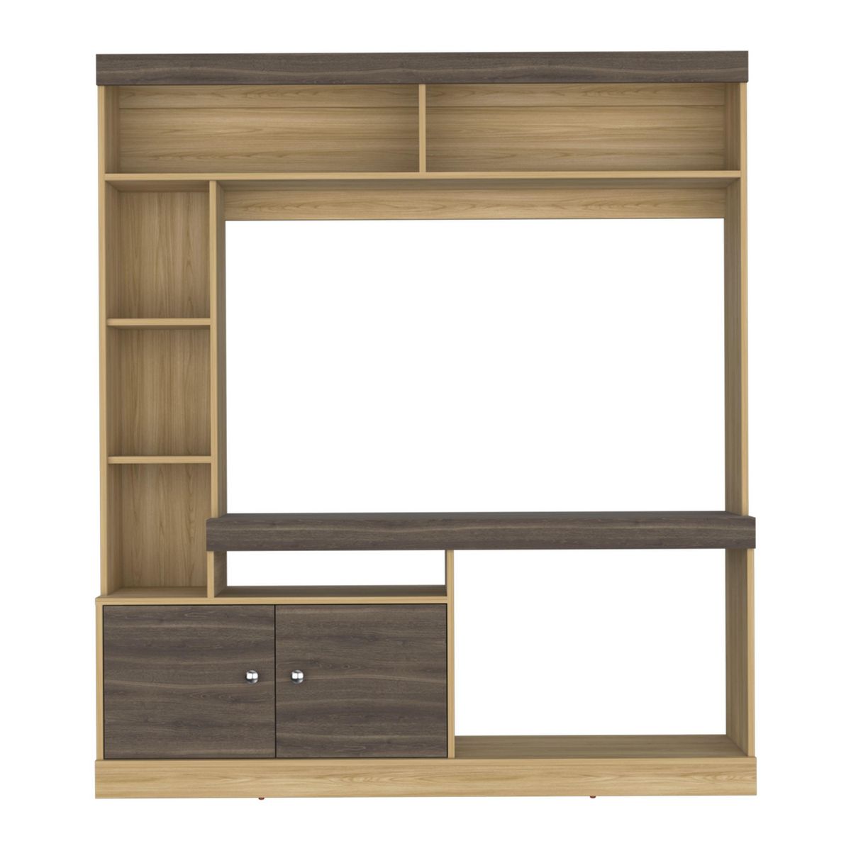TUHOME - Estante TV 65 " Dante Fresno Europeo y Milan 180x180.6x30.3 cm