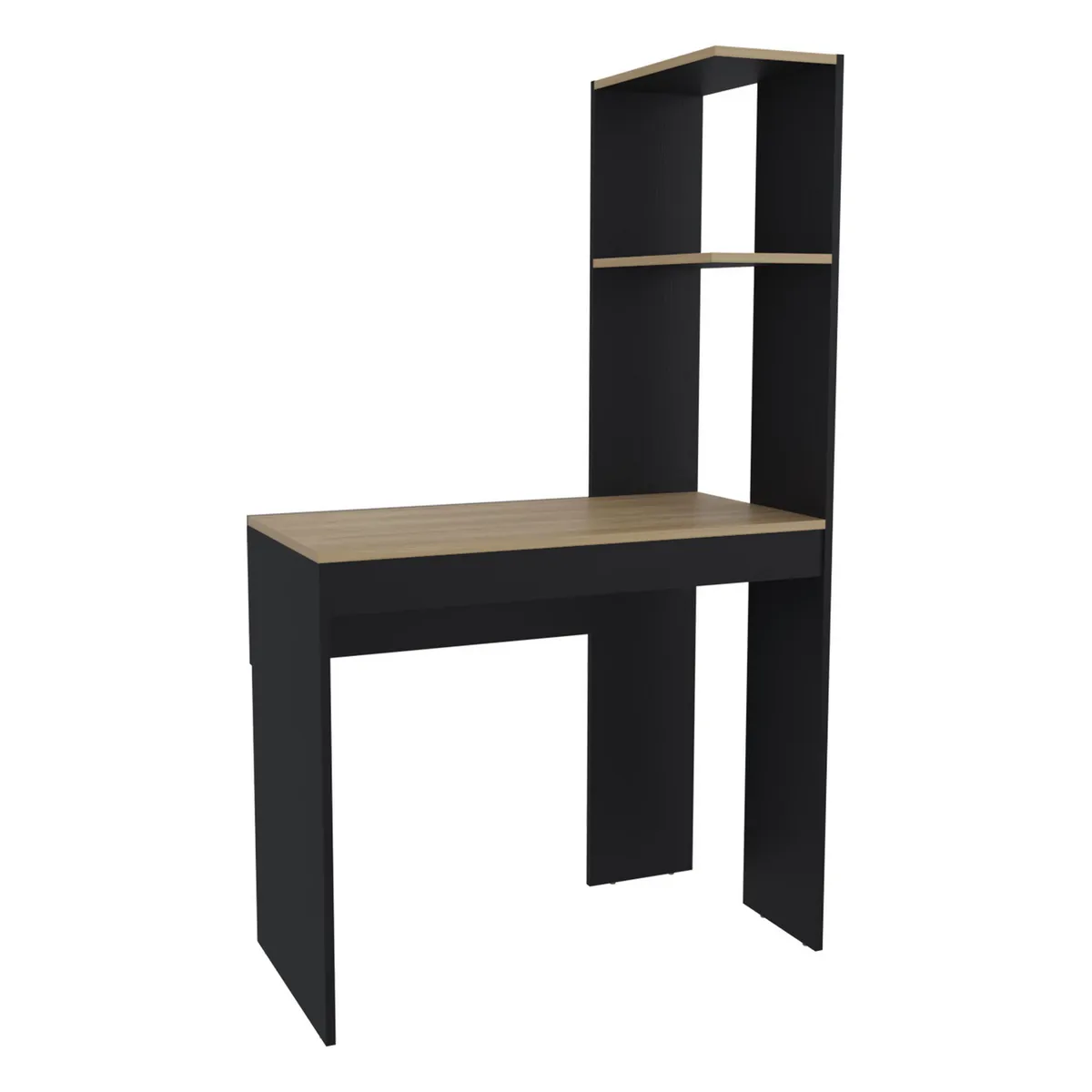 TUHOME - Escritorio Delphi Fresno Europeo y wengue 88.3x150x43.5 cm