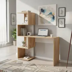 TUHOME - Escritorio Danis Duna / blanco 12x142.6x41.8 cm