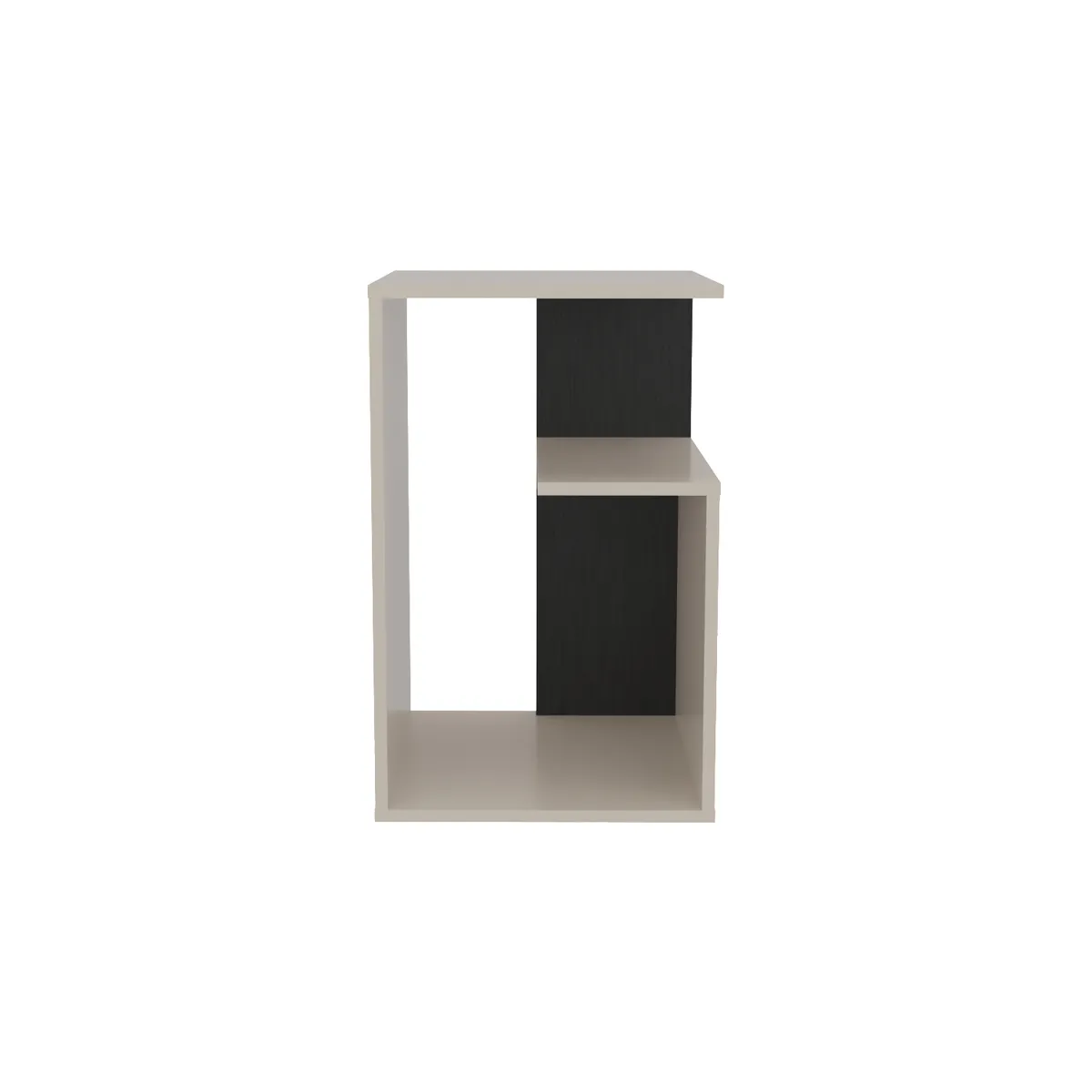 TUHOME - Mesa lateral Adel Capri y wengue 39.8x30x63.4 cm