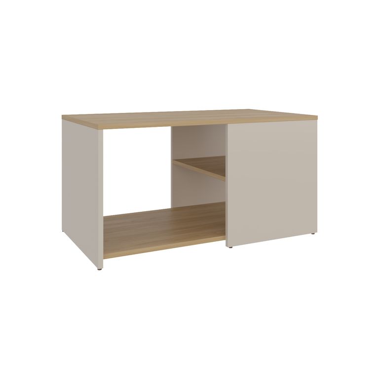 TUHOME Mesa de centro Adel Capri y fresno Europeo 80x45x42.1 cm
