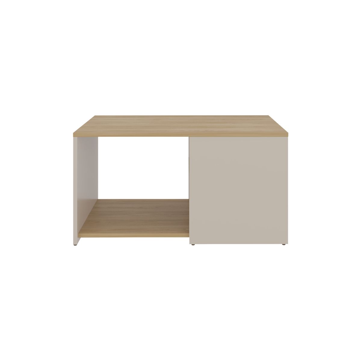 TUHOME - Mesa de centro Adel Capri y fresno Europeo 80x45x42.1 cm