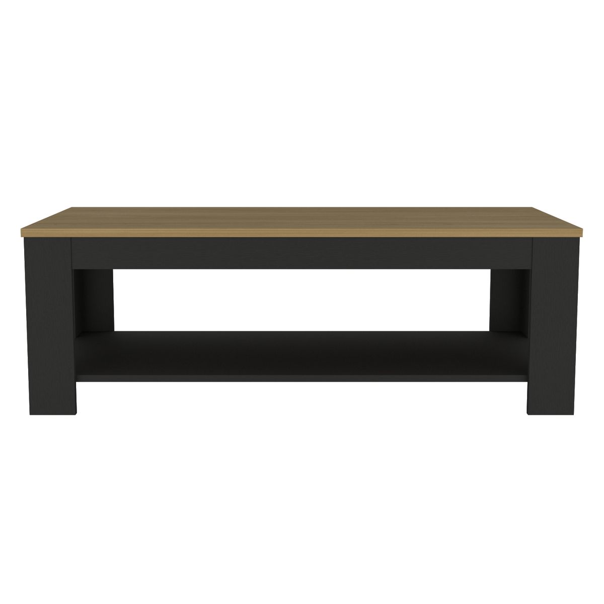TUHOME - Mesa de centro Cecil Fresno / wengue 120x60x41.5 cm