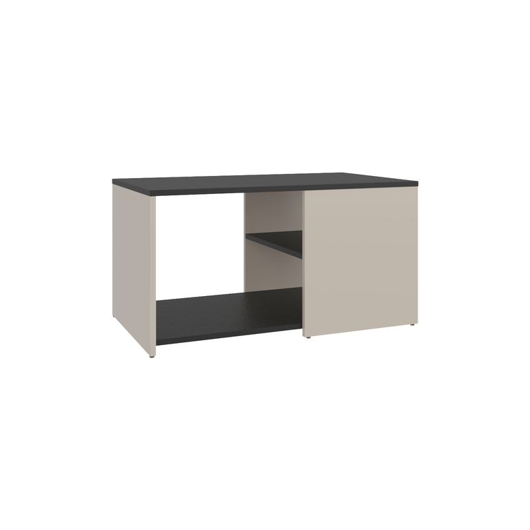 TUHOME Mesa de centro Adel Capri y wengue 80x45x42.1 cm