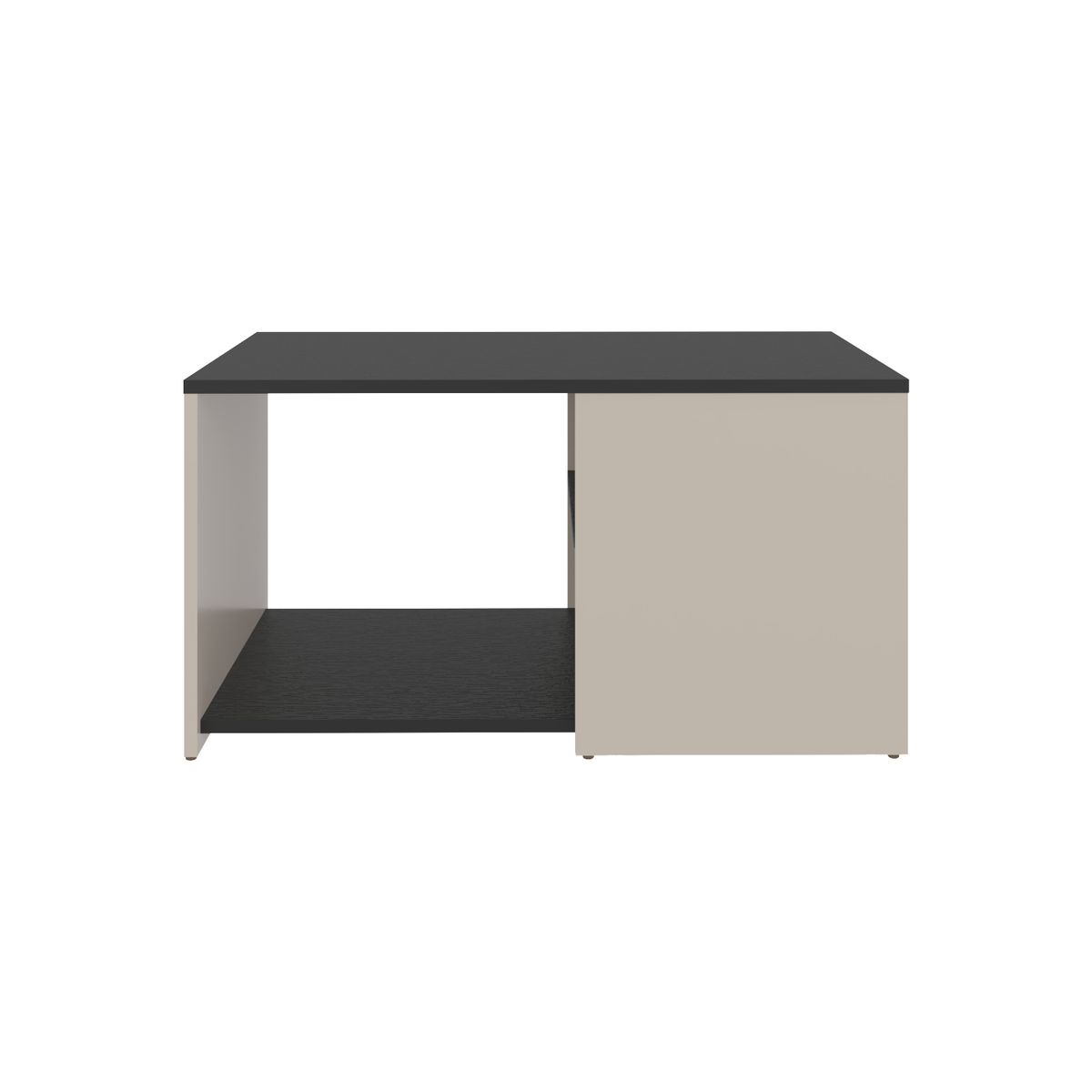 TUHOME - Mesa de centro Adel Capri y wengue 80x45x42.1 cm