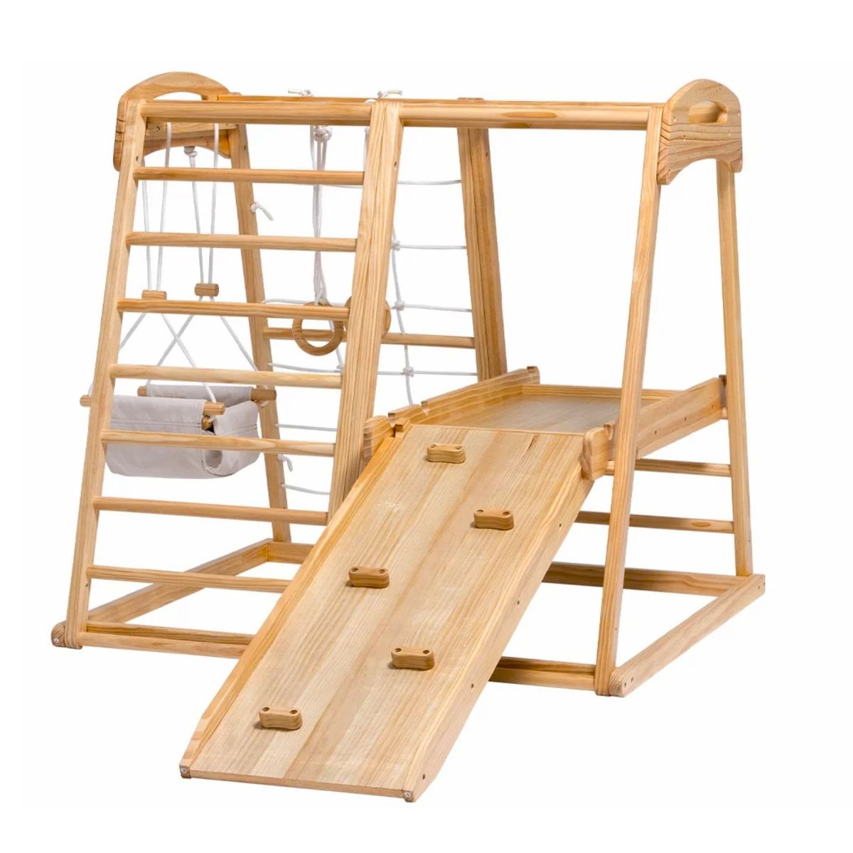 KIDSCOOL - Juego Pikler Montessori 142x147x120 cm Madera
