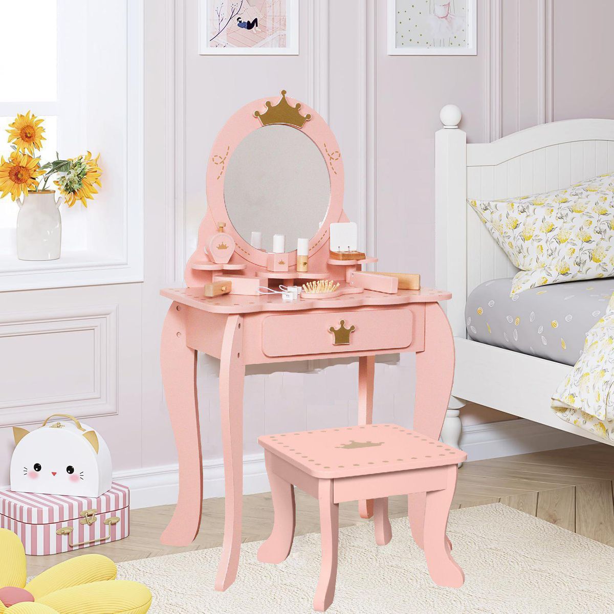 KIDSCOOL - Tocador Infantil Lady Pink Rosado