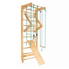 KIDSCOOL - Juego de Escalada 80x220x60 cm Natural Desde 3 años