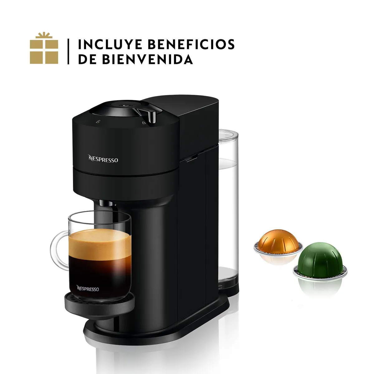 NESPRESSO - Cafetera Nespresso Vertuo 1.1 l 1260 W Negro