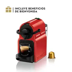 NESPRESSO - Cafetera Inissia 0.7 l 1260 W Rojo