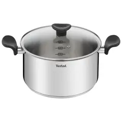 TEFAL - Olla 24 cm Acero inoxidable Plateado