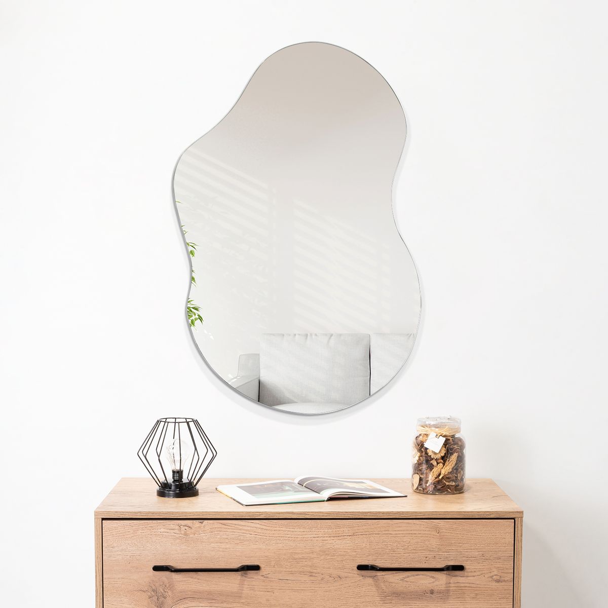 TUHOME -  Espejo Baño Forma Irregular 54x84 cm Belaterra