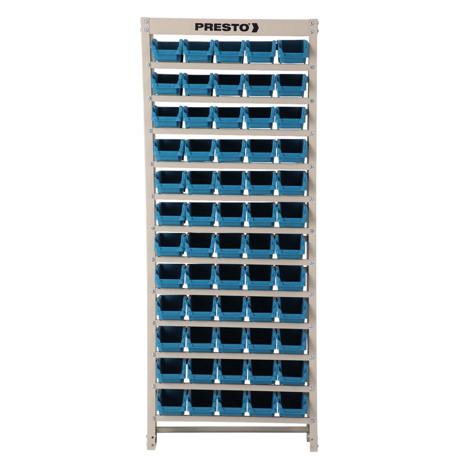 PRESTO Rack 18x60x150 cm con 60 cajas organizadoras | Falabella Chile