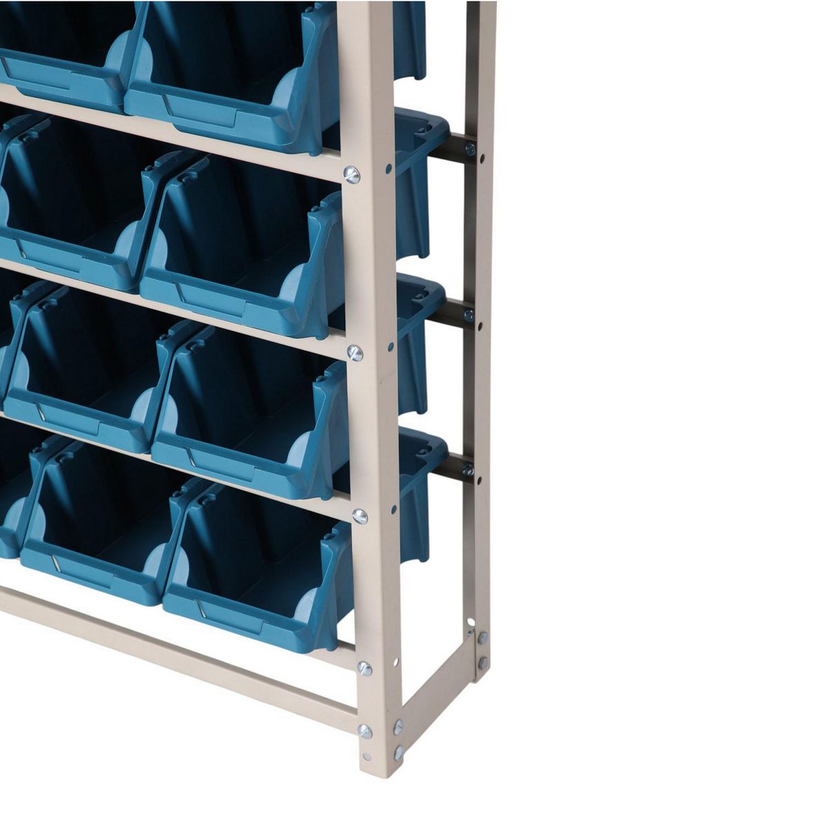 PRESTO - Rack 27x53x150 cm con 27 cajas organizadoras