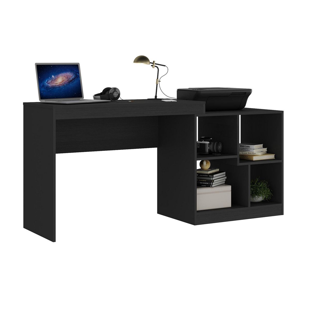 ALTAVISION - Escritorio HO-2904 Negro 160x75x45 cm