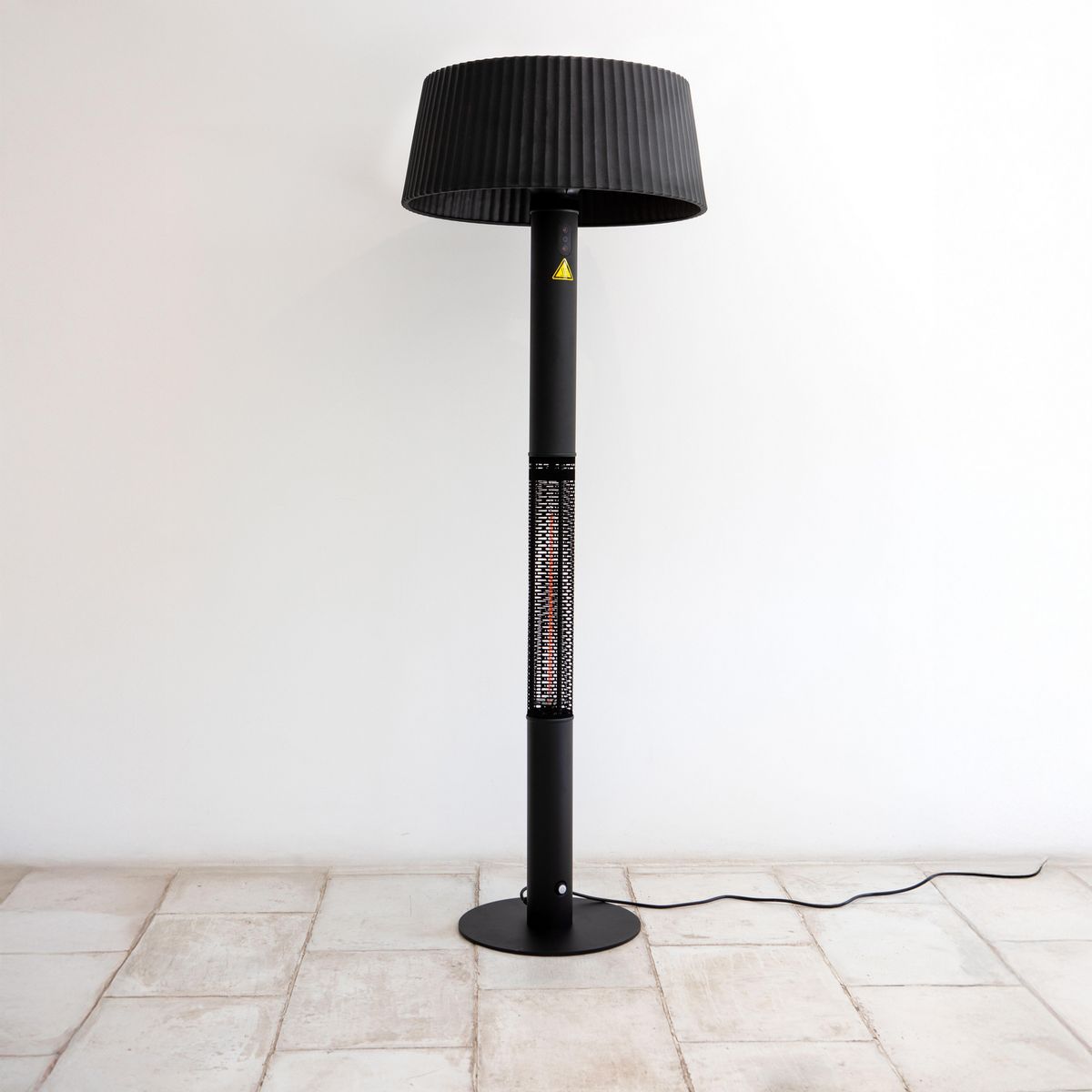 COMBI - Estufa Eléctrica Pantalla y Pedestal Radiación ER9 Negro