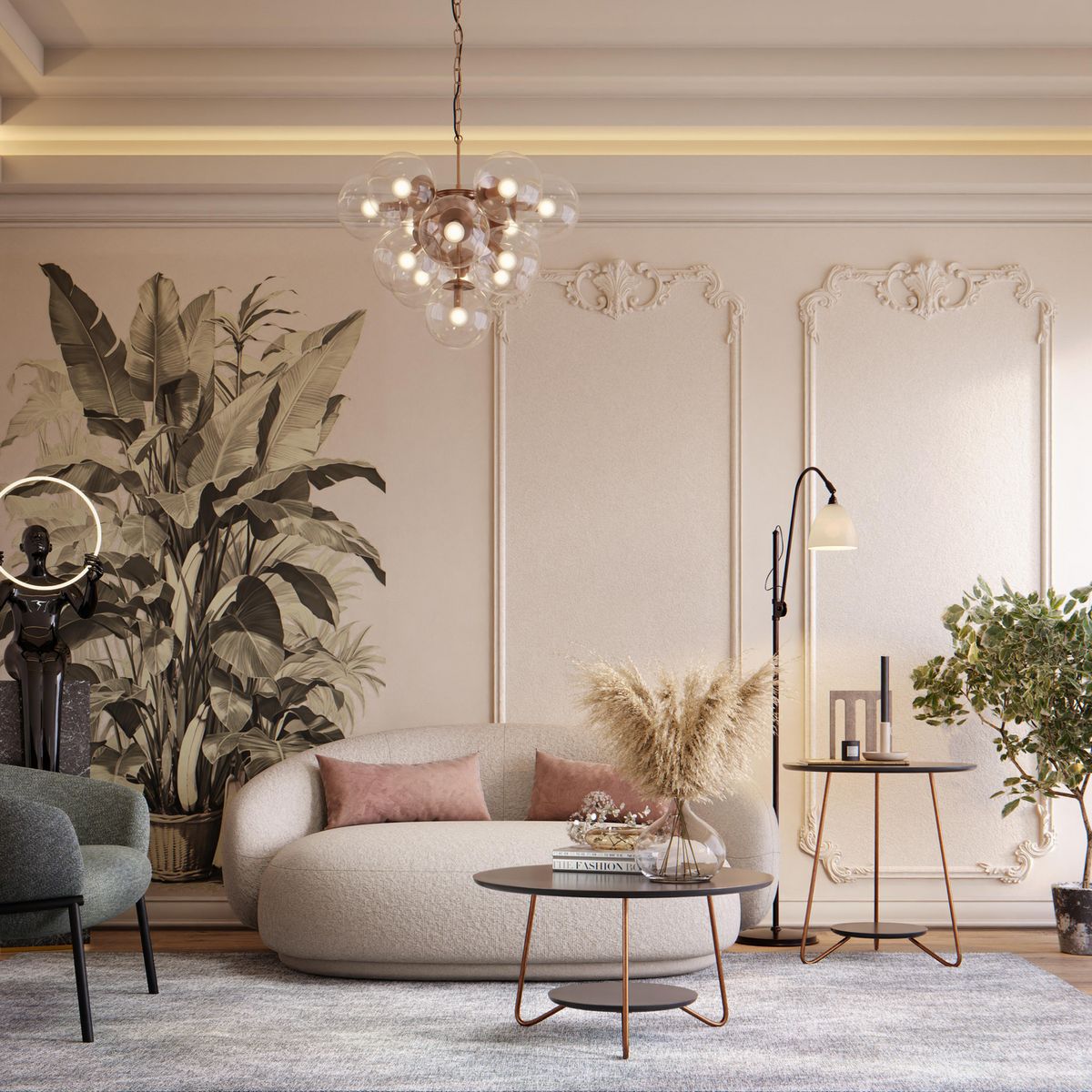 ALTAVISION - Conjunto mesas de centro Liz Negro 50/60x50/60x51.5 cm