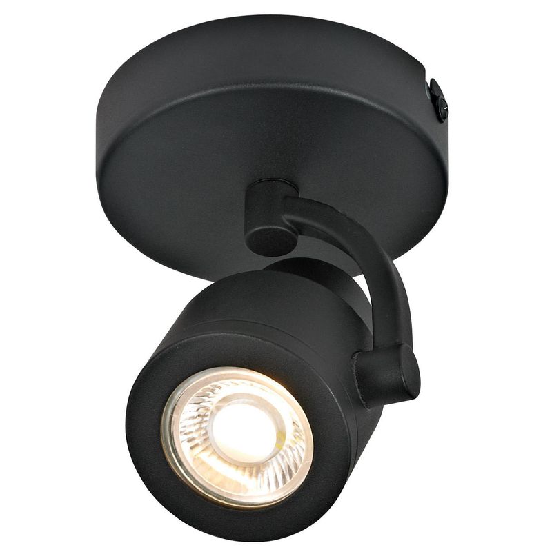 BP ILUMINACION - Foco Sobreponer Gu10 Komo Metal Negro 11.5 cm
