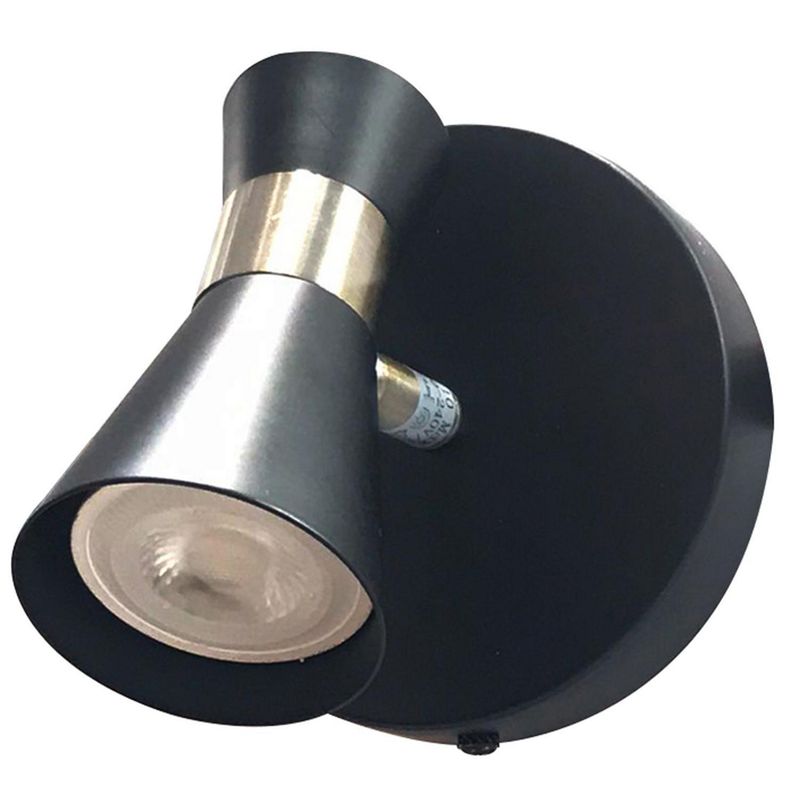 BP ILUMINACION - Foco Sobreponer Gu10 Zeny Metal Negro 13 cm