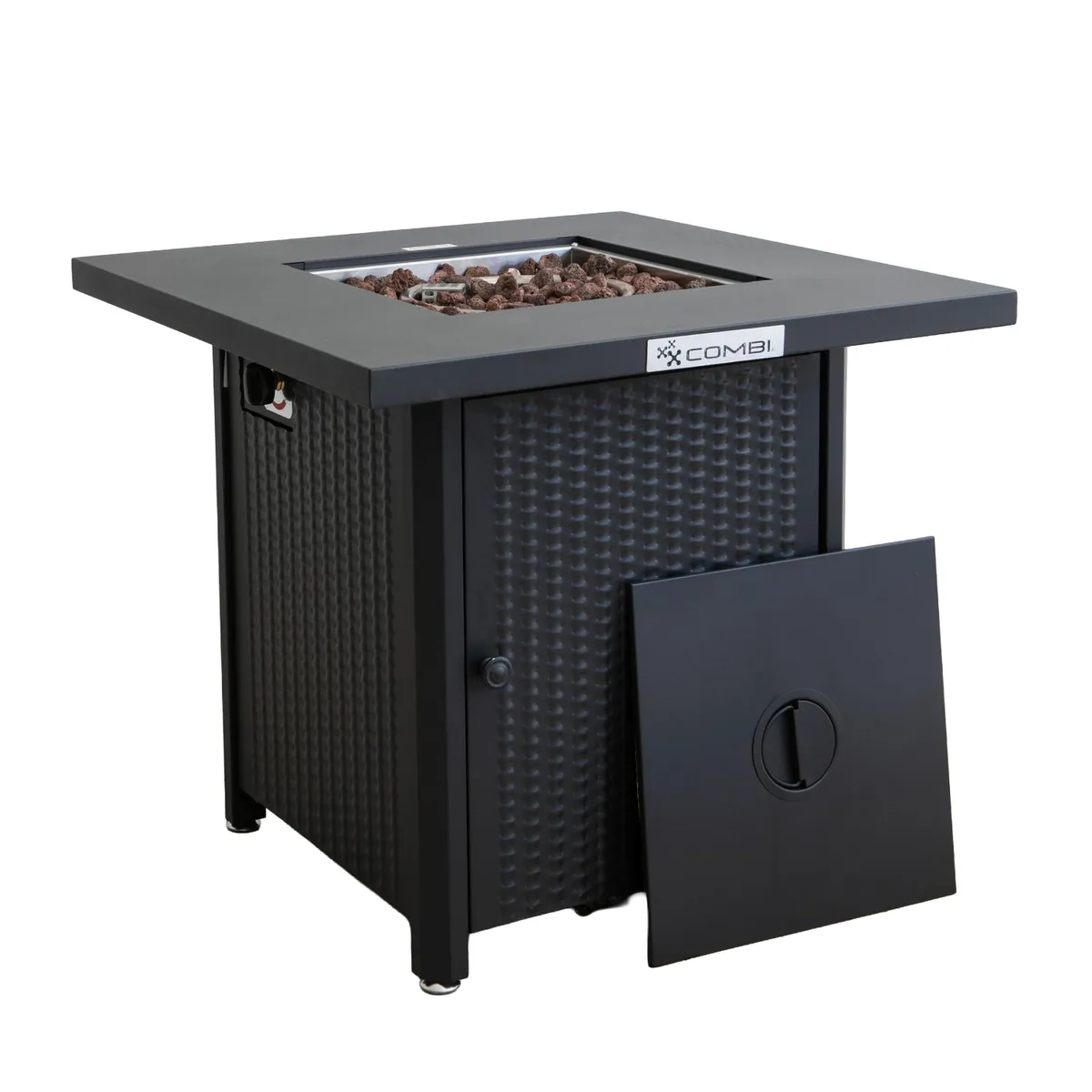 COMBI - Fogón Exterior a Gas Acero Negro